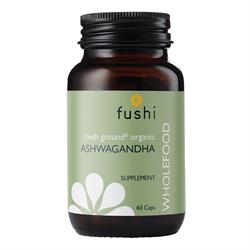 Fushi Wellbeing Ashwagandha Capsules  Organic  60 Veg Caps 